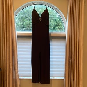 Brown evening gown